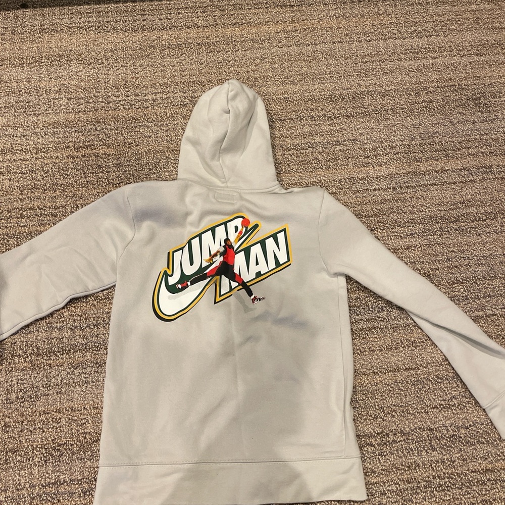 Jordan Fleece Hoodie with Red Logo